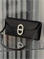 HERMES клатч черный эпсом серебро СК-00396