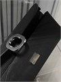 HERMES клатч черный эпсом серебро СК-00396