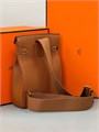 HERMES Слинг Hac a Dos PM коричневый с 2 хлястиками и фирменным замком СЛ-2199