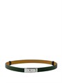 HERMES ремень Келли эпсом зеленый серебро РМ-00531