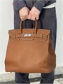 HERMES сумка Hac 40 см кожа Того кэмел серебро СК-00461