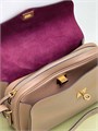 BALENCIAGA сумка Le 7 средняя гладкая кожа бежевая золото СК-01515
