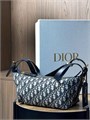 DIOR сумка-слинг текстиль монограмма синяя золото СК-00477