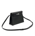 HERMES сумка Kelly Dance кожа черная серебро СК-00743