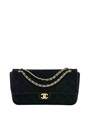 CHANEL сумка замша черная на золоте 32 см СК-01753