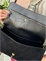 CHANEL сумка замша черная на золоте 32 см СК-01753
