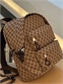 GUCCI Рюкзак тканевый бежевый монограмма с двумя наружными горизонтальными карманами на молнии РК-2647