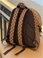 GUCCI Рюкзак тканевый бежевый монограмма с двумя наружными горизонтальными карманами на молнии РК-2647