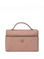 CHANEL сумка розовая с ручкой кожа икра крупная клетка золото СК-01258
