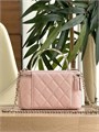 CHANEL сумка Vanity с металлической ручкой кожа икра розовая золото СК-01262
