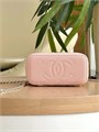 CHANEL сумка Vanity с металлической ручкой кожа икра розовая золото СК-01262