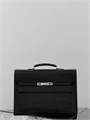 HERMES Портфель крокодил черный с клапаном с замком на двух лямках ПР-1559