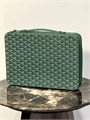 GOYARD папка широкая с ручкой с верху зеленая ПК-00043