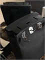 HERMES слинг черный с 2 хлястиками и фирменным замком большой СЛ-2177