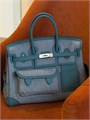 HERMES Birkin Cargo 35 см голубая СК-00402