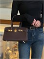 Hermes сумка Shoulder 29 см шоколадная золото СК-00773