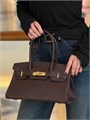 Hermes сумка Shoulder 29 см шоколадная золото СК-00773