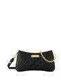 LV сумка Pochette Liv кожа Того тисненая монограмма черная СК-01434