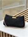 LV сумка Pochette Liv кожа Того тисненая монограмма черная СК-01434