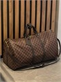 LV дорожная сумка Keepall 55 см коричневая шашка ДС-0724